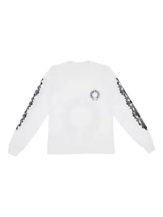 Chrome Hearts Floral Long-Sleeve 'White/Black'
