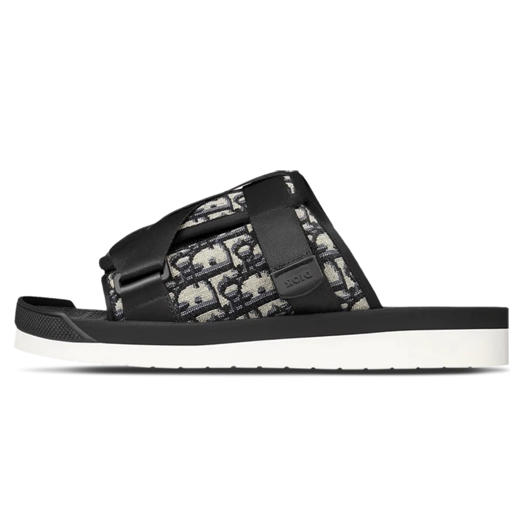 Dior Alpha Sandal 'Dior Oblique 'Beige Black'