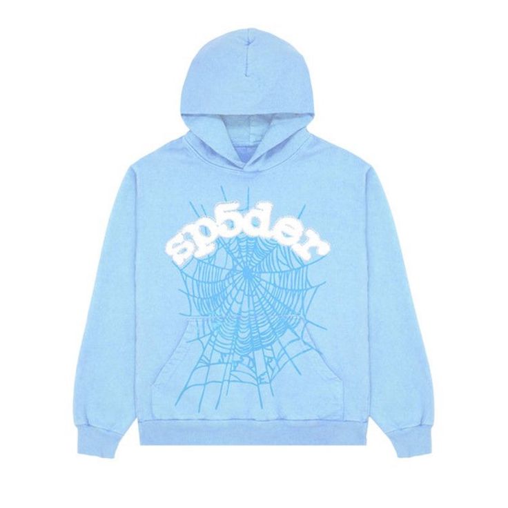 Sp5der Web Hoodie 'Sky Blue'