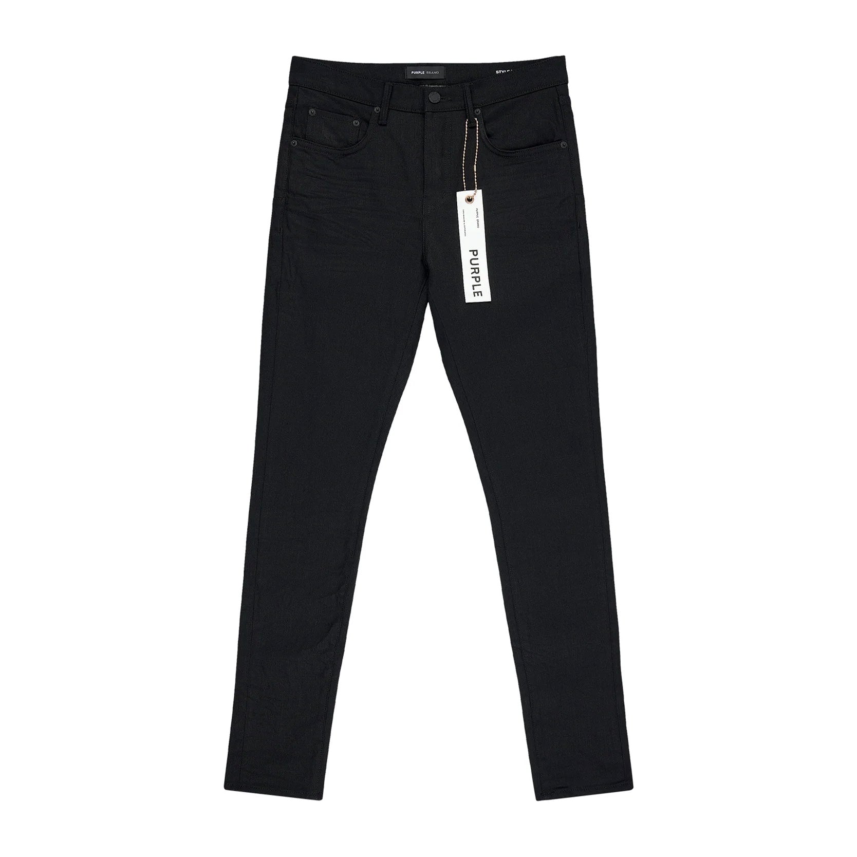 Purple Brand Black Raw Jeans