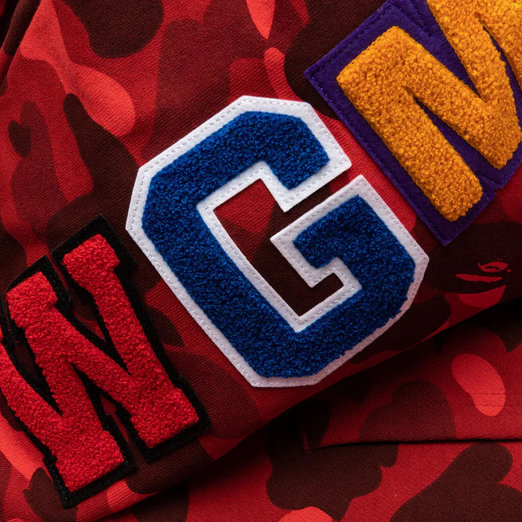 ABC CAMO SHARK FULL ZIP HOODIE 'Red'