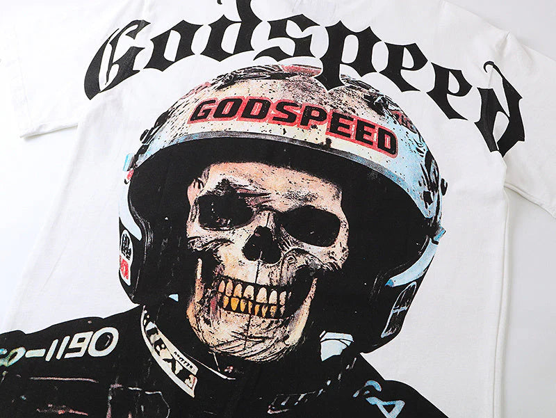 Godspeed Racer Goldie T-Shirt 'White'