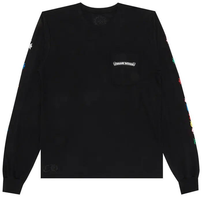 Chrome Hearts Cross Long-Sleeve T-Shirt 'Black/Multicolor'