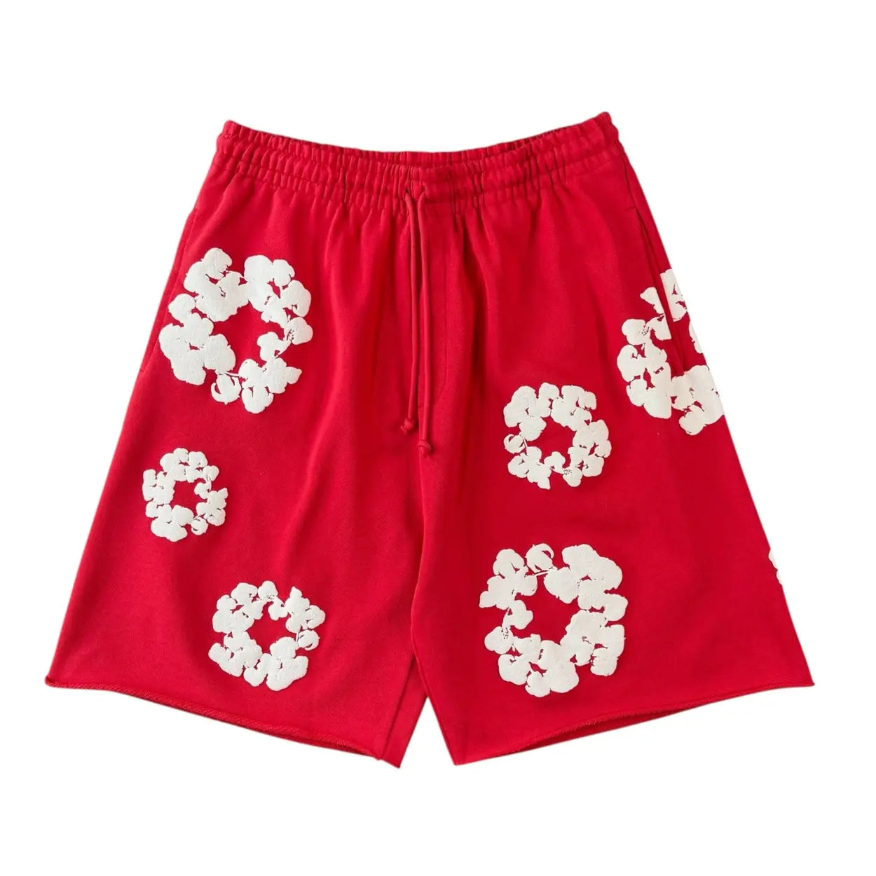 Denim Tears The Cotton Wreath Shorts 'Red'