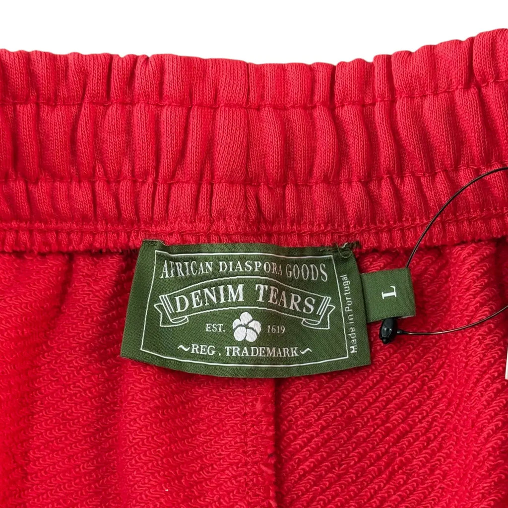 Denim Tears The Cotton Wreath Shorts 'Red'