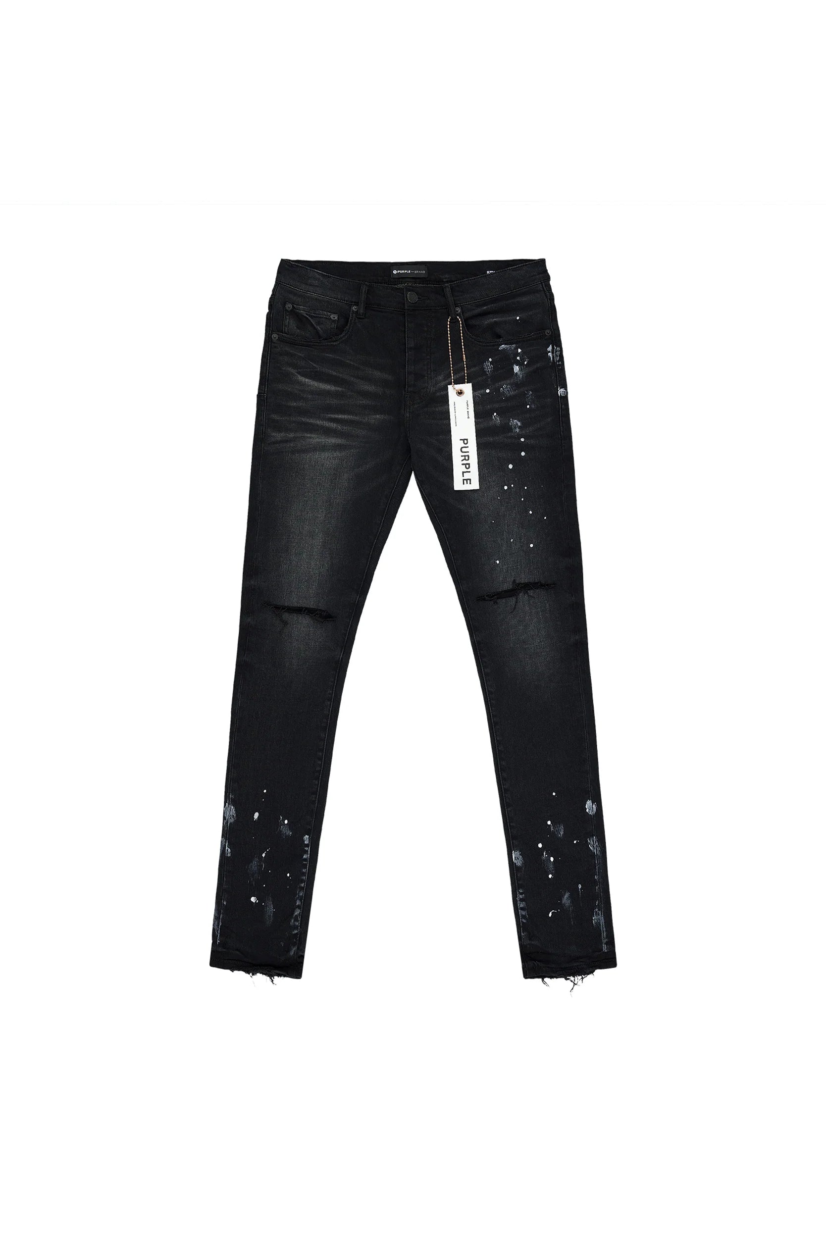 P001 Black Resin Knee Slit 'Purple Brand'