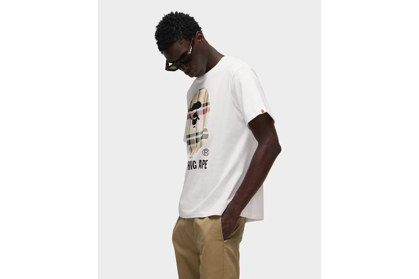 BAPE A Bathing Ape Check by Bathing Tee
