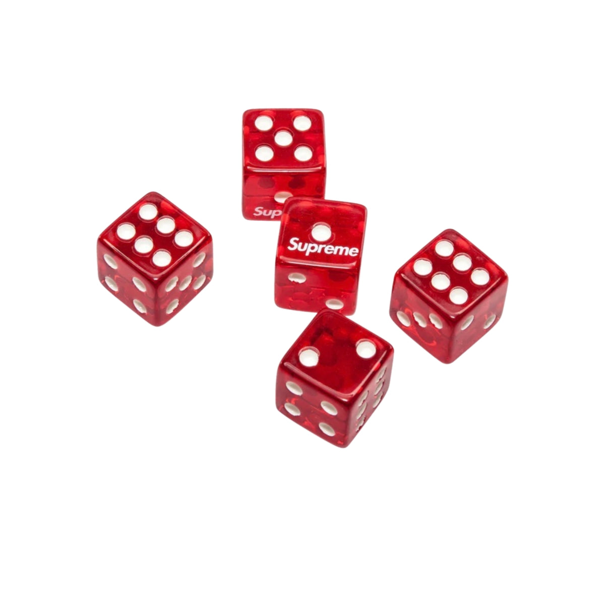 Supreme Dice Set of 5 'Red'