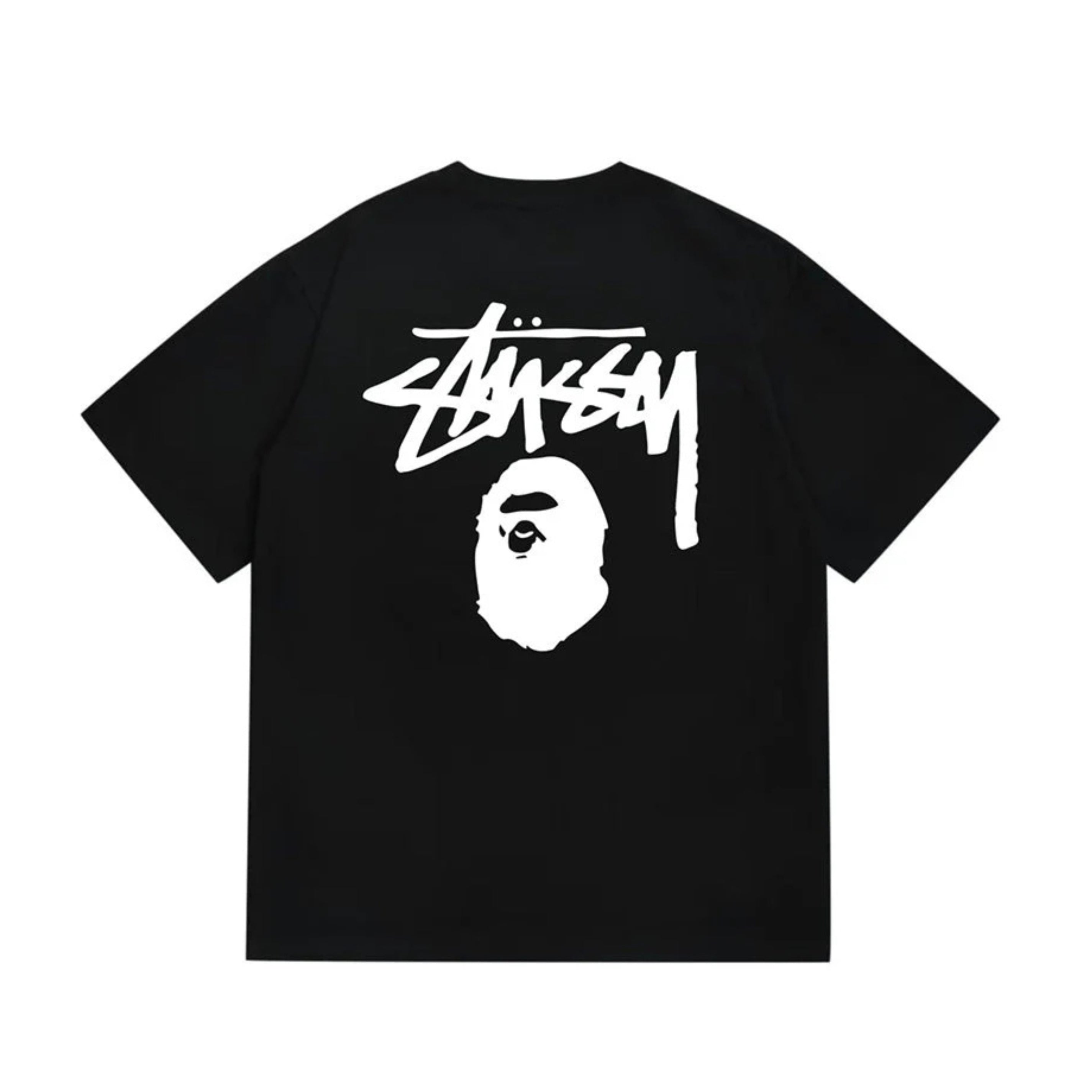 Stüssy x BAPE T-Shirt 'Black'