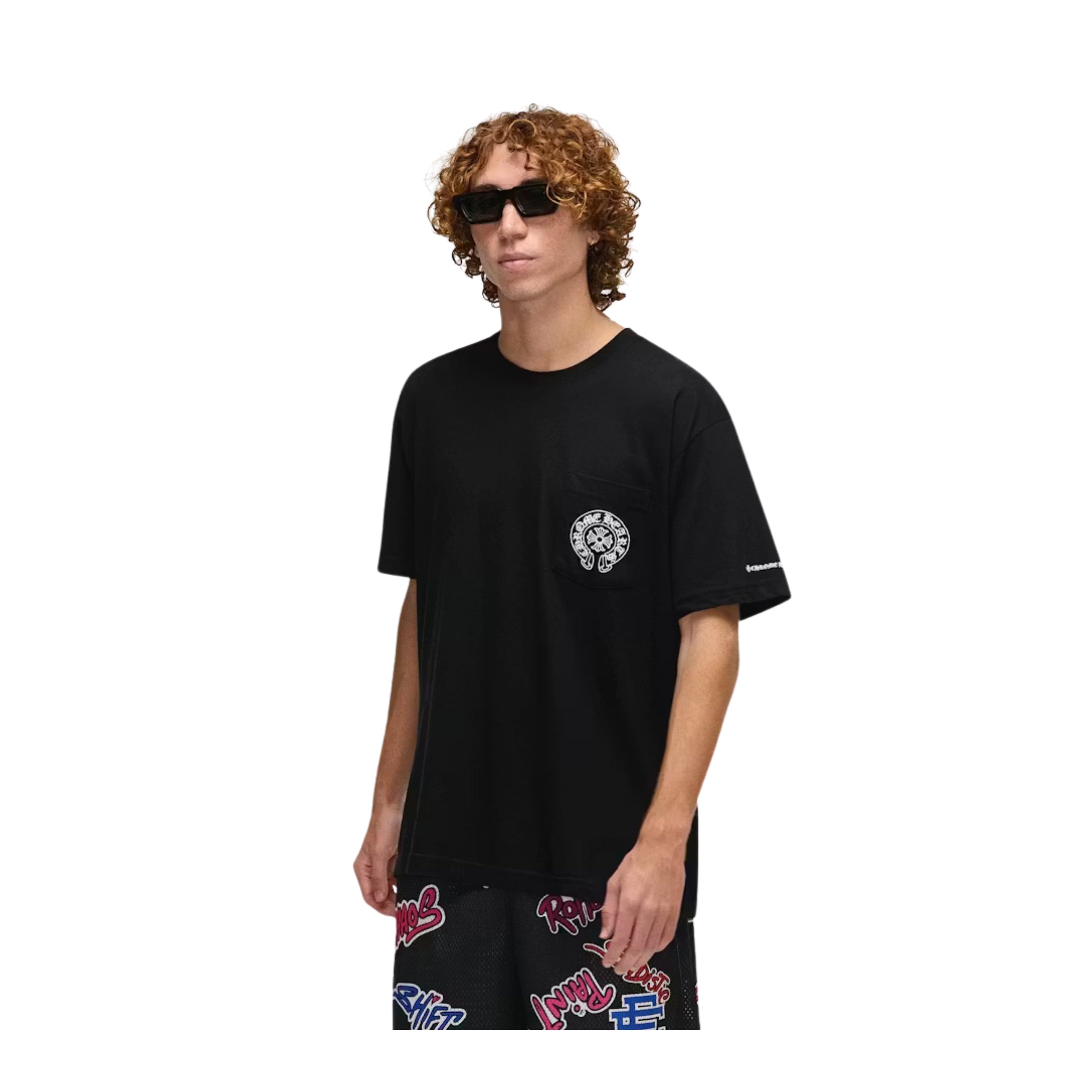 Chrome Hearts Horseshoe Logo Pocket T-Shirt 'Black'