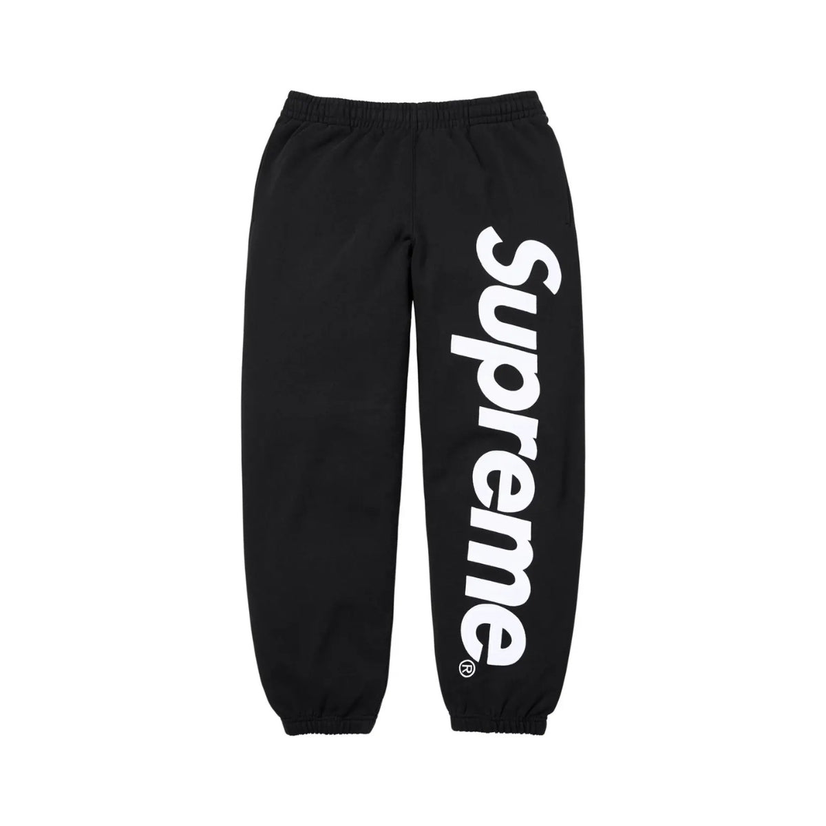 Supreme Satin Appliqué Sweatsuit 'Black'