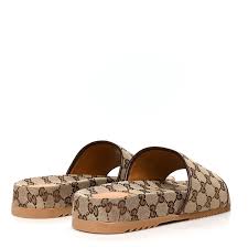 Men's Gucci Canvas Slide Sandals